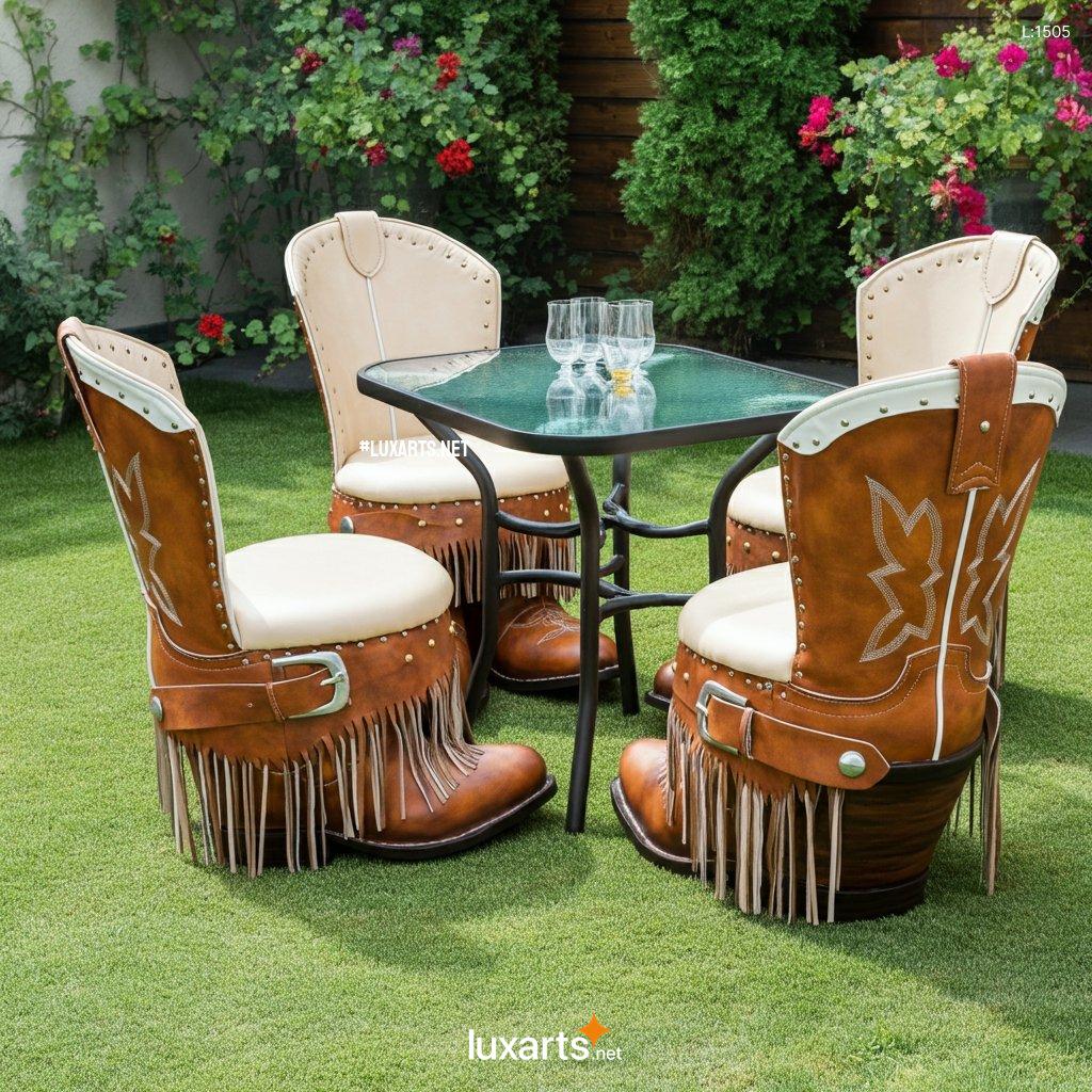 Boots Themed Patio Sets: Unique & Creative Outdoor Furniture Designs boots themed patio sets 1