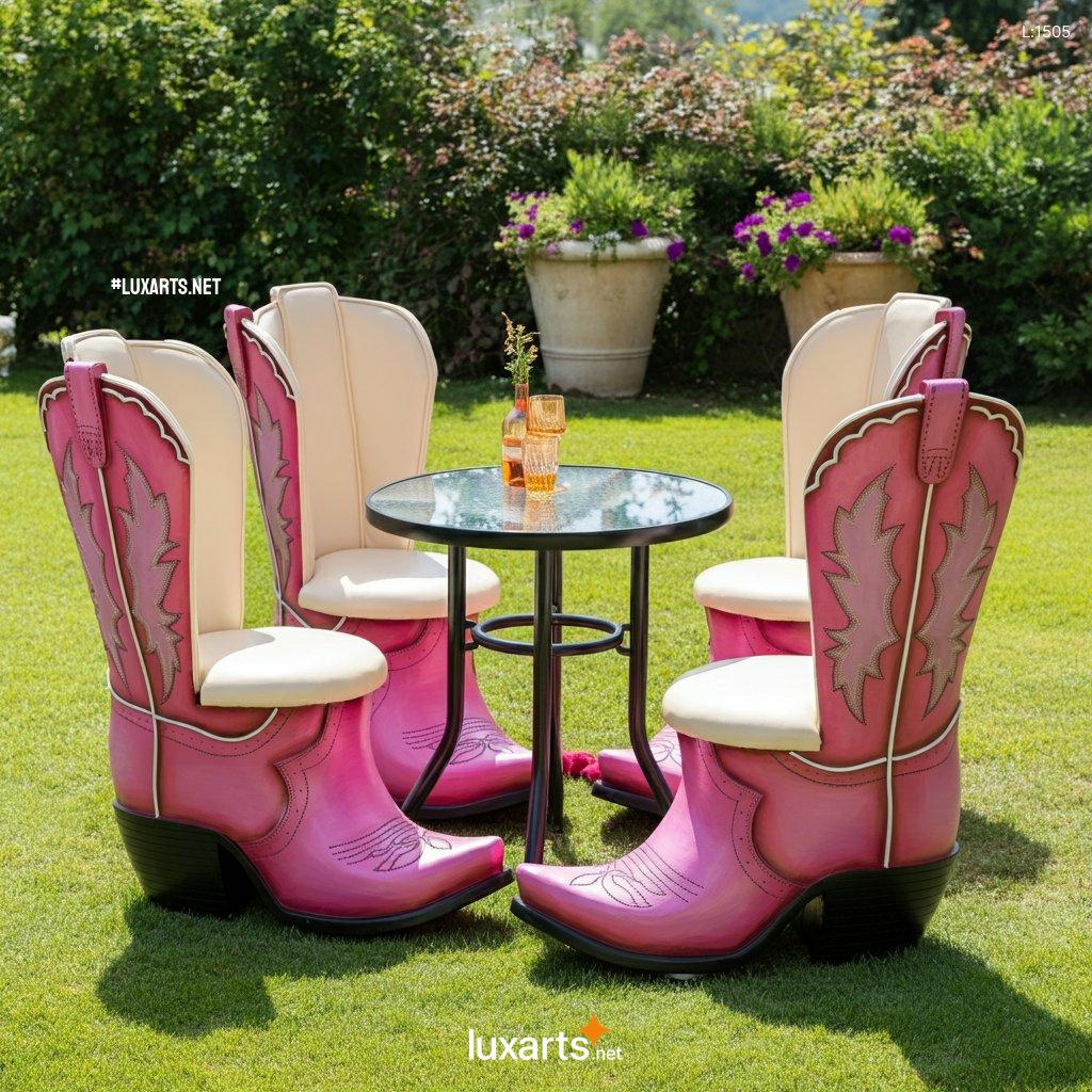 Boots Themed Patio Sets: Unique & Creative Outdoor Furniture Designs boots themed patio sets 12