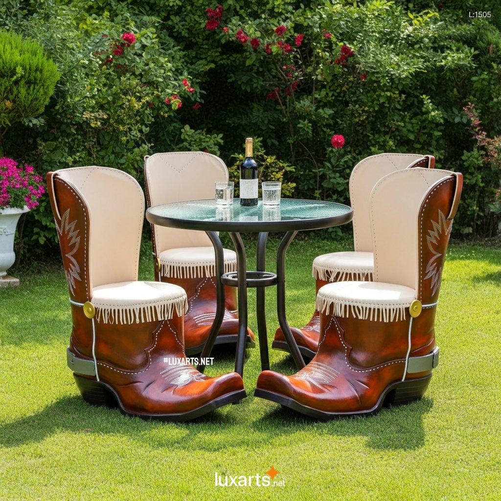 Boots Themed Patio Sets: Unique & Creative Outdoor Furniture Designs boots themed patio sets 3