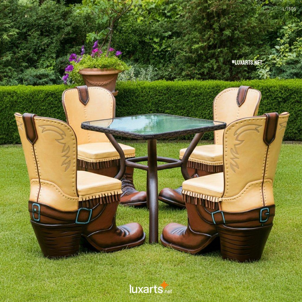 Boots Themed Patio Sets: Unique & Creative Outdoor Furniture Designs boots themed patio sets 4