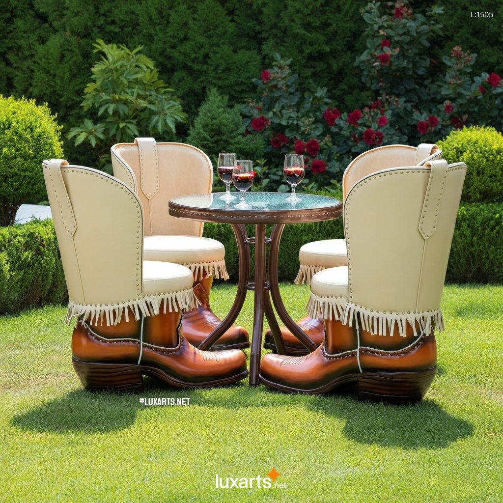 Boots Themed Patio Sets: Unique & Creative Outdoor Furniture Designs boots themed patio sets 5