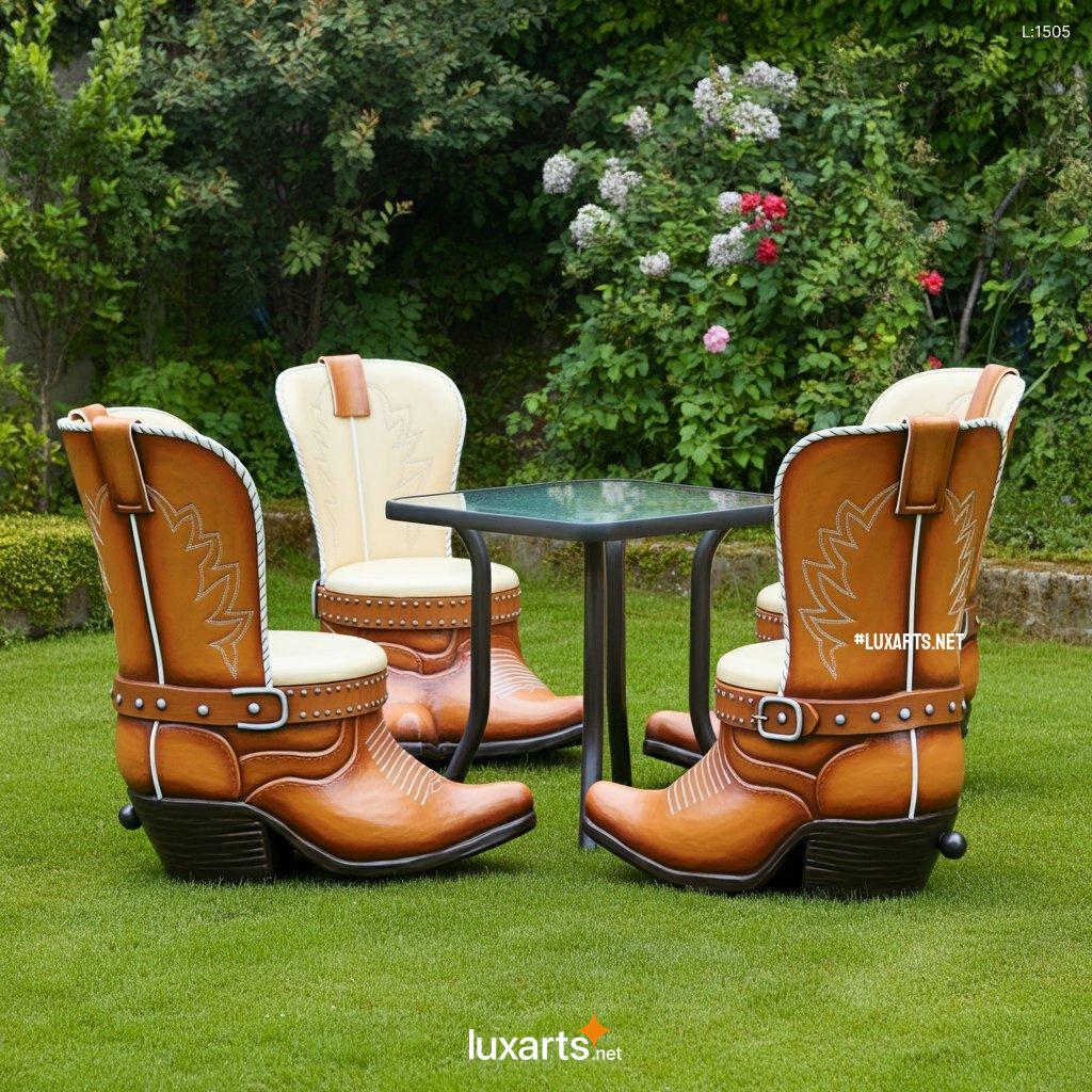 Boots Themed Patio Sets: Unique & Creative Outdoor Furniture Designs boots themed patio sets 6