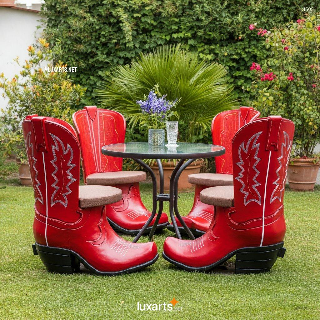 Boots Themed Patio Sets: Unique & Creative Outdoor Furniture Designs boots themed patio sets 7