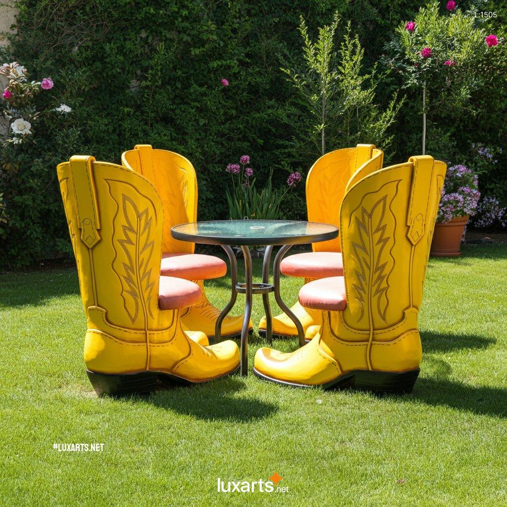 Boots Themed Patio Sets: Unique & Creative Outdoor Furniture Designs boots themed patio sets 8