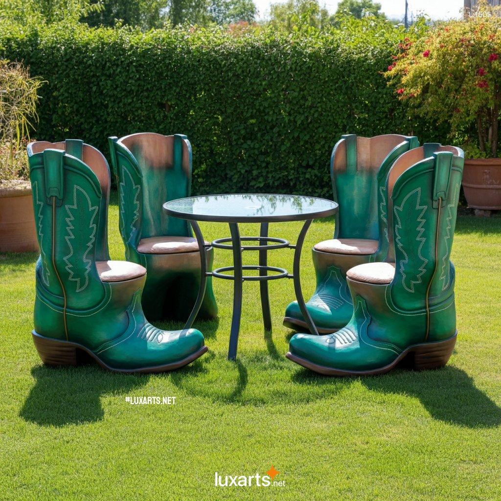 Boots Themed Patio Sets: Unique & Creative Outdoor Furniture Designs boots themed patio sets 9