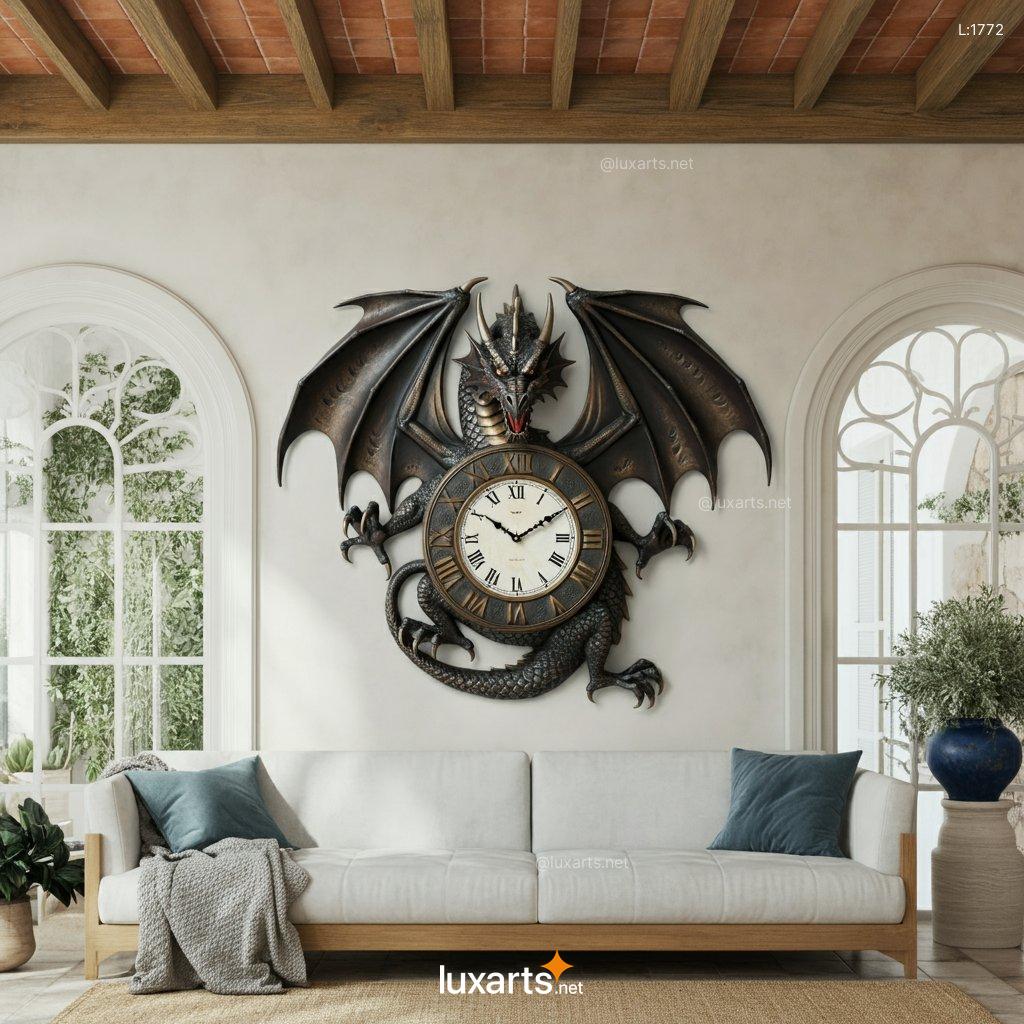 Dragon Wall Clock | Creative, Unique & Handcrafted Wall Clocks dragon theme wall clock 12