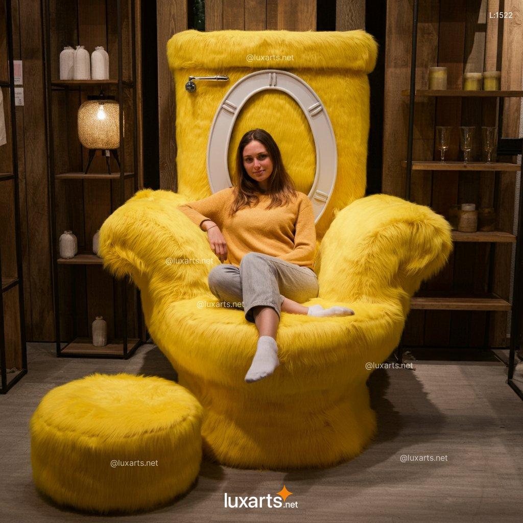 Giant Toilet Shaped Lounger: Creative and Fun Seating for Your Home giant toilet shaped lounger 1