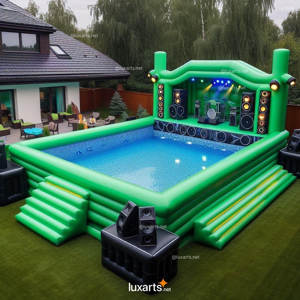 Inflatable Concert Stage Shaped Pool: Create Your Own Backyard Music Festival inflatable concert stage pool 1