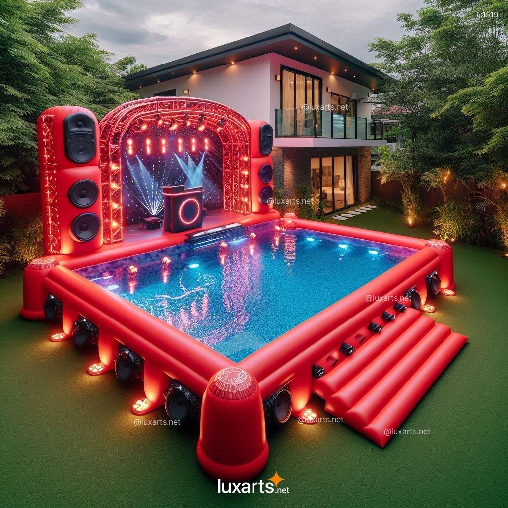 Inflatable Concert Stage Shaped Pool: Create Your Own Backyard Music Festival inflatable concert stage pool 13