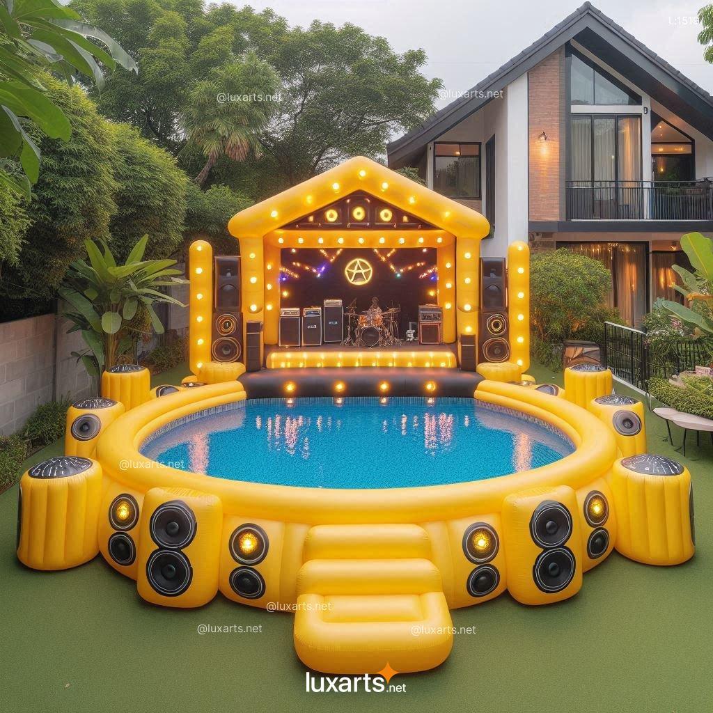 Inflatable Concert Stage Shaped Pool: Create Your Own Backyard Music Festival inflatable concert stage pool 3