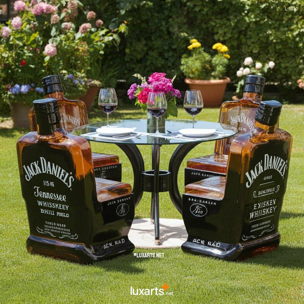 Jack Daniels Bottle Inspired Patio Set: Whiskey-Inspired Patio Collection jack daniels bottle inspired patio set 4