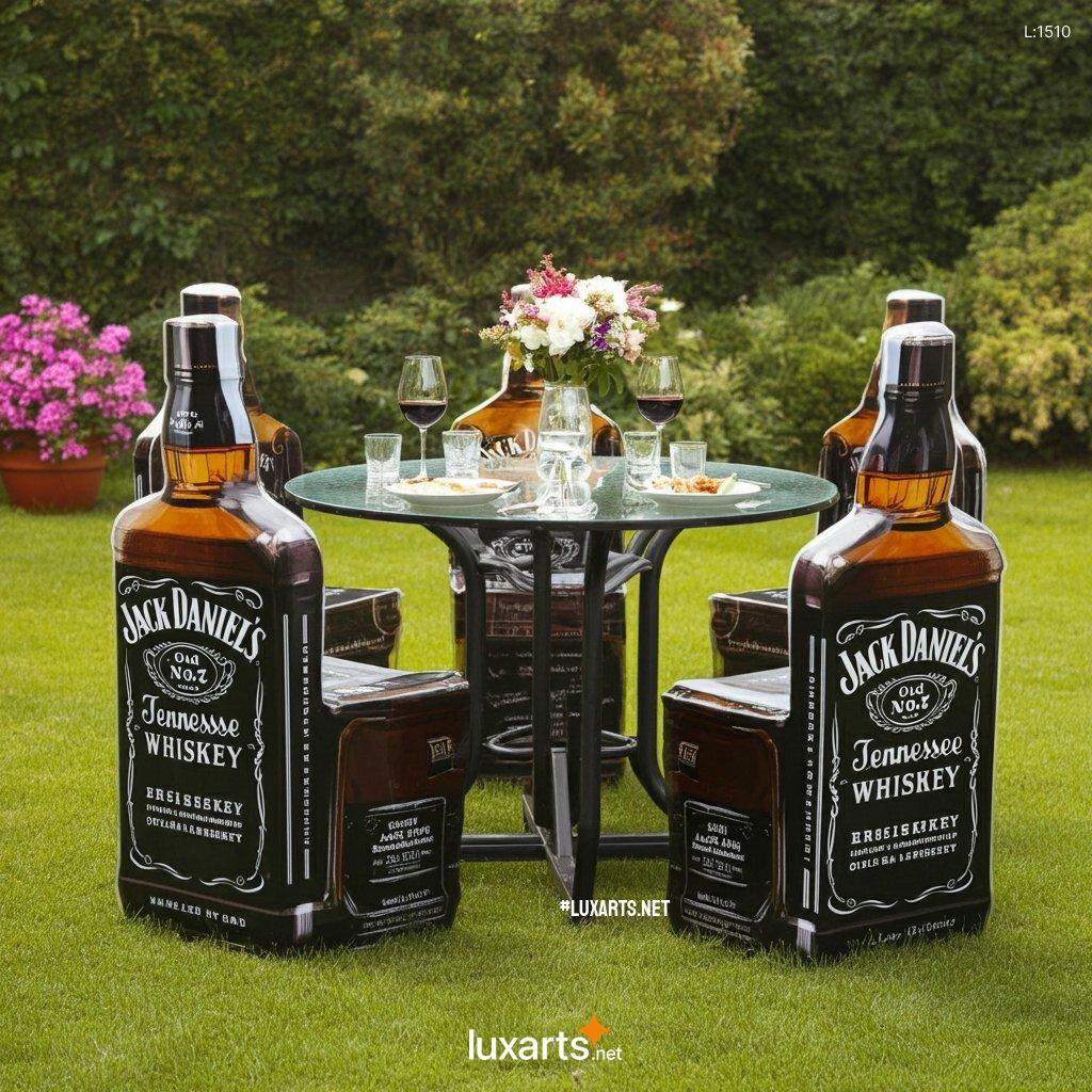 Jack Daniels Bottle Inspired Patio Set: Whiskey-Inspired Patio Collection jack daniels bottle inspired patio set 5