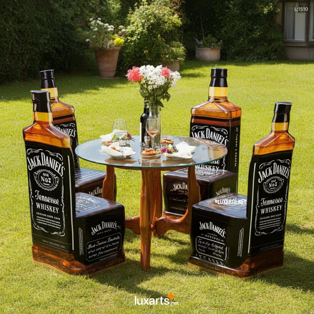 Jack Daniels Bottle Inspired Patio Set: Whiskey-Inspired Patio Collection jack daniels bottle inspired patio set 6