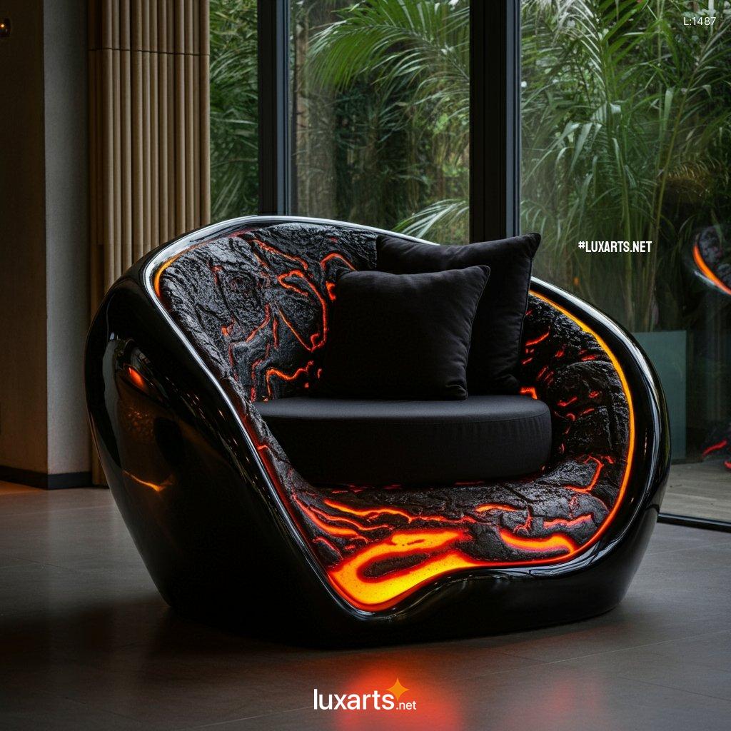 Lava Inspired Chair: Unique, Handcrafted Seating with a Volcanic Touch lava chair 1