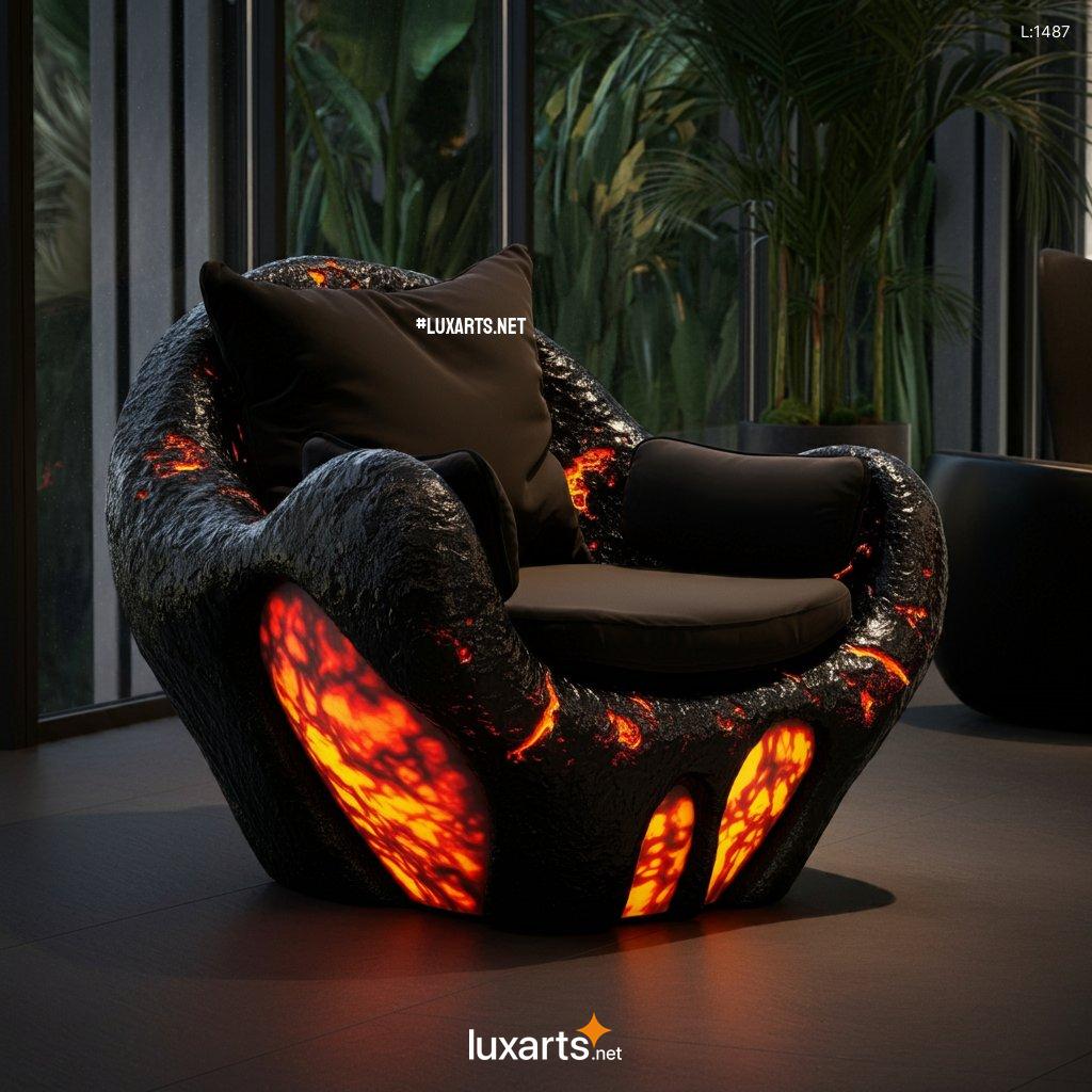 Lava Inspired Chair: Unique, Handcrafted Seating with a Volcanic Touch lava chair 4