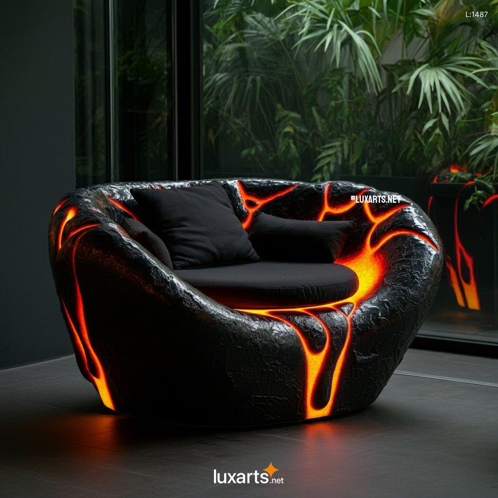 Lava Inspired Chair: Unique, Handcrafted Seating with a Volcanic Touch lava chair 7