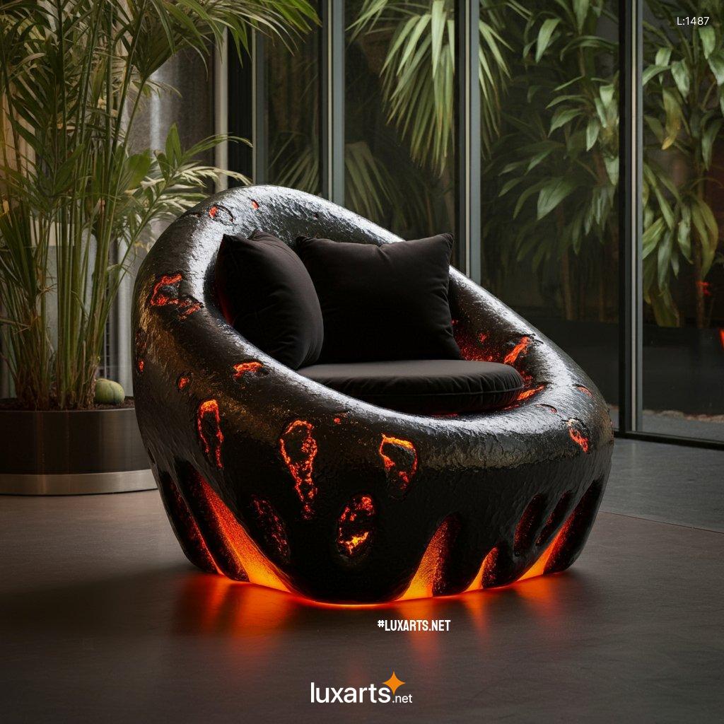 Lava Inspired Chair: Unique, Handcrafted Seating with a Volcanic Touch lava chair 8