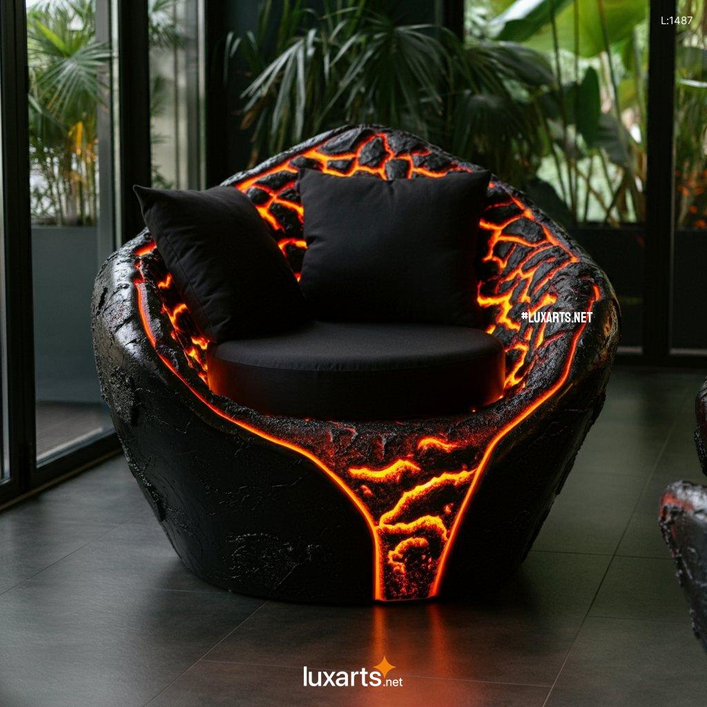 Lava Inspired Chair: Unique, Handcrafted Seating with a Volcanic Touch lava chair 9