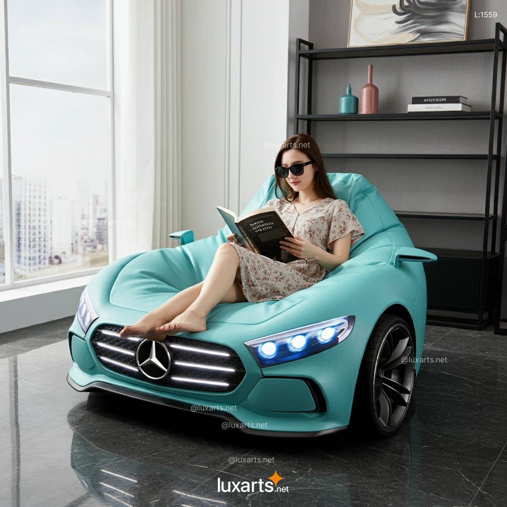 Mercedes-Benz Inspired Bean Bag Chair: Creative, Comfortable & Luxury Design mercedes benz inspired bean chair 1