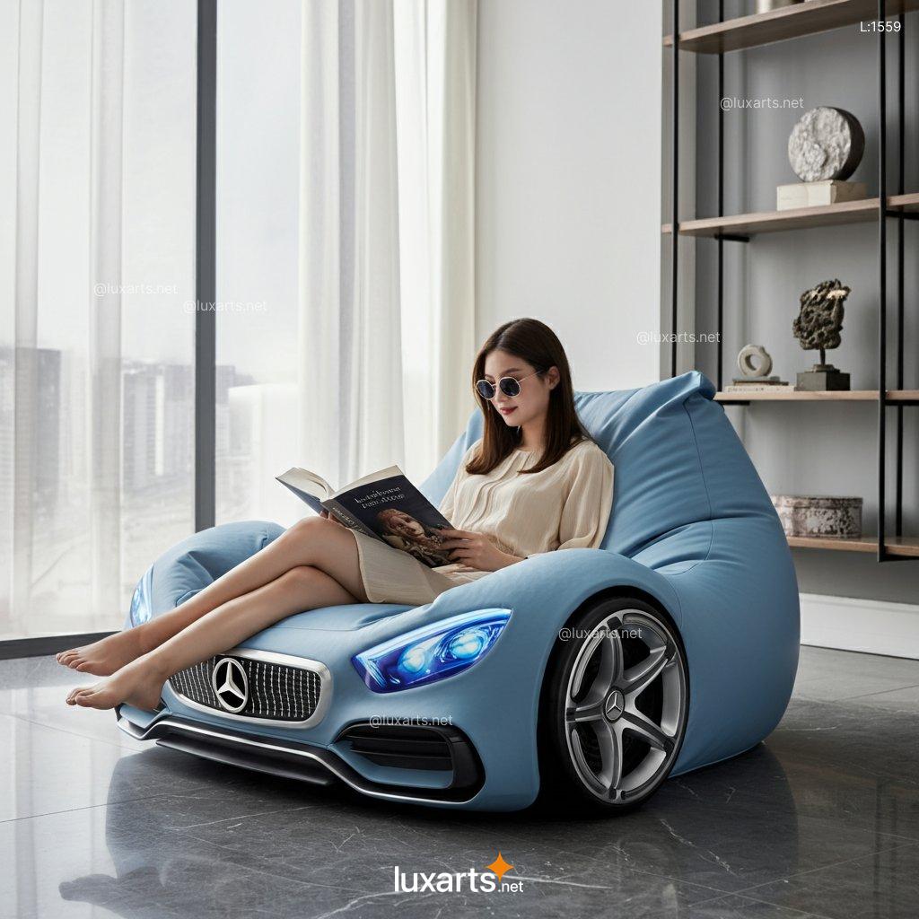 Mercedes-Benz Inspired Bean Bag Chair: Creative, Comfortable & Luxury Design mercedes benz inspired bean chair 2