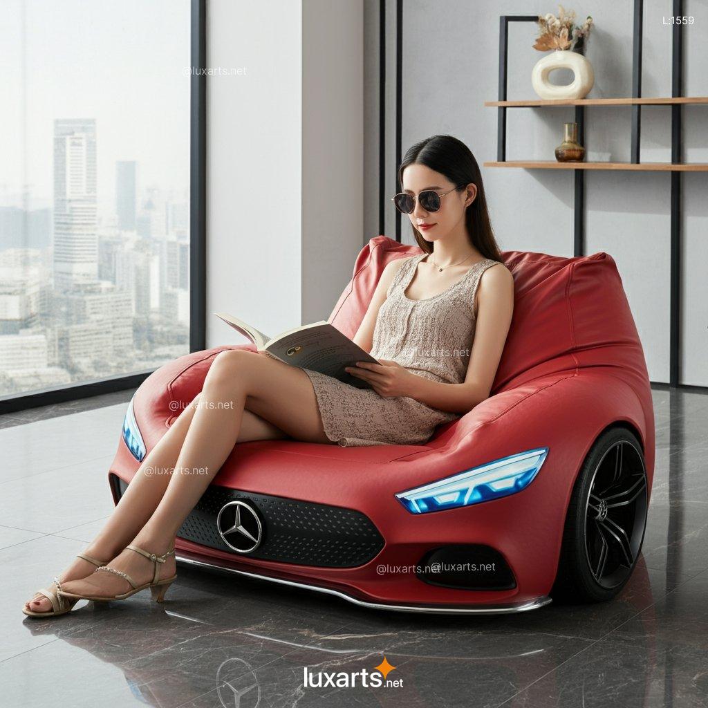 Mercedes-Benz Inspired Bean Bag Chair: Creative, Comfortable & Luxury Design mercedes benz inspired bean chair 4