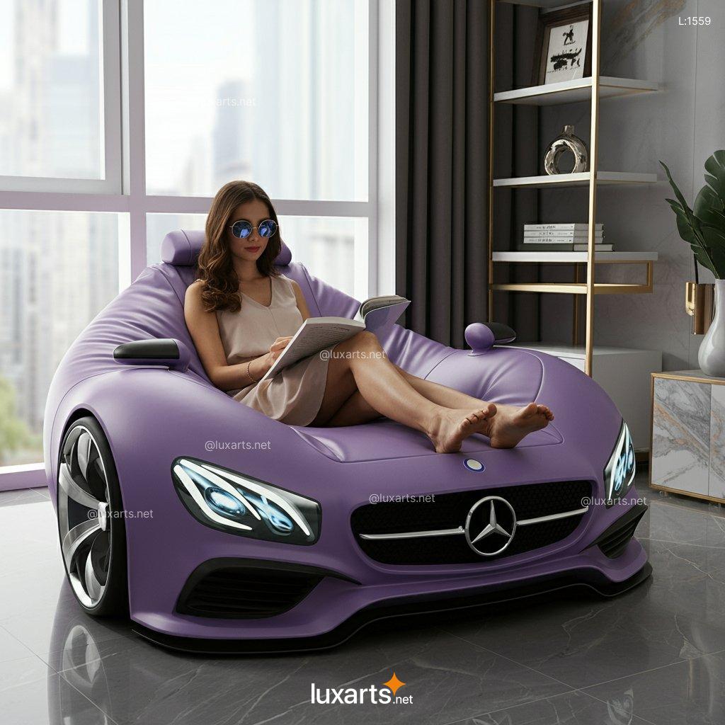 Mercedes-Benz Inspired Bean Bag Chair: Creative, Comfortable & Luxury Design mercedes benz inspired bean chair 7