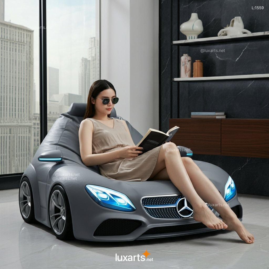 Mercedes-Benz Inspired Bean Bag Chair: Creative, Comfortable & Luxury Design mercedes benz inspired bean chair 9