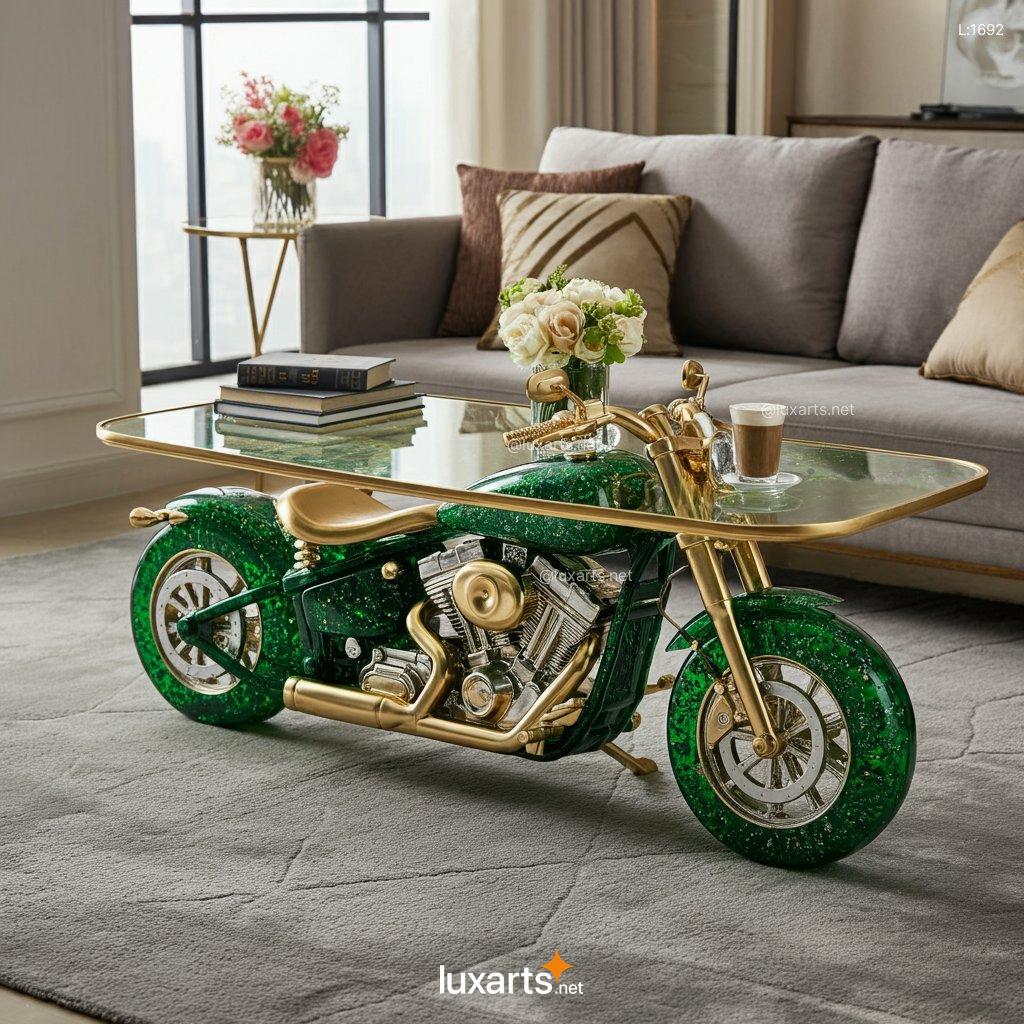 Motorcycle Coffee Table: Unique, Creative Designs for Your Home motocycle epoxy coffee table 3