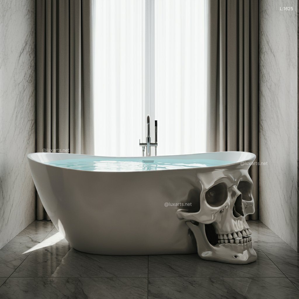 Indulge in Luxury: Skull Shaped Bathtub for Ultimate Relaxation skull bathtub 1