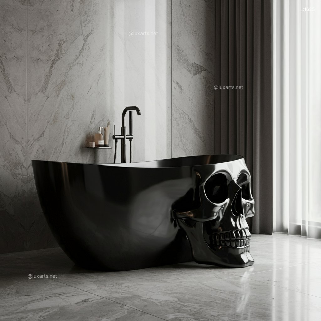 Indulge in Luxury: Skull Shaped Bathtub for Ultimate Relaxation skull bathtub 9