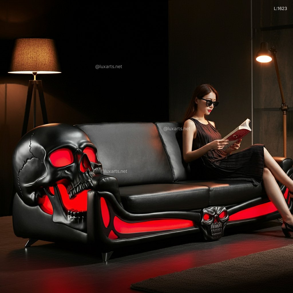 Skull Sofa: Creative & Unique Gothic Furniture for Edgy Living Spaces skull sofa 10