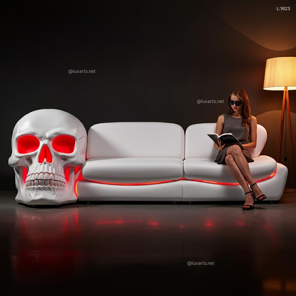 Skull Sofa: Creative & Unique Gothic Furniture for Edgy Living Spaces skull sofa 11