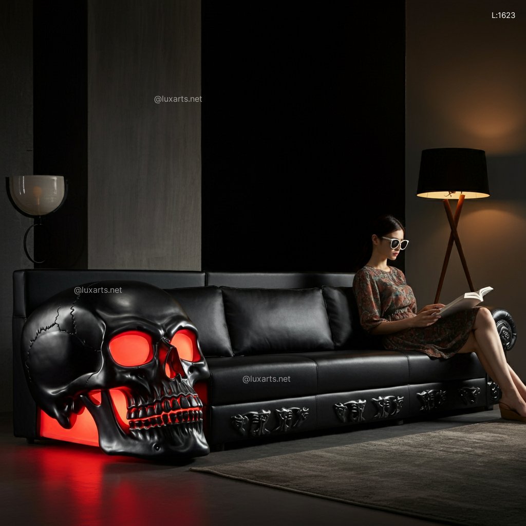 Skull Sofa: Creative & Unique Gothic Furniture for Edgy Living Spaces skull sofa 3