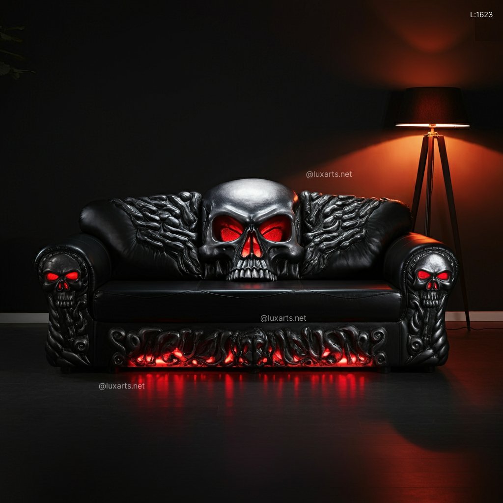 Skull Sofa: Creative & Unique Gothic Furniture for Edgy Living Spaces skull sofa 6