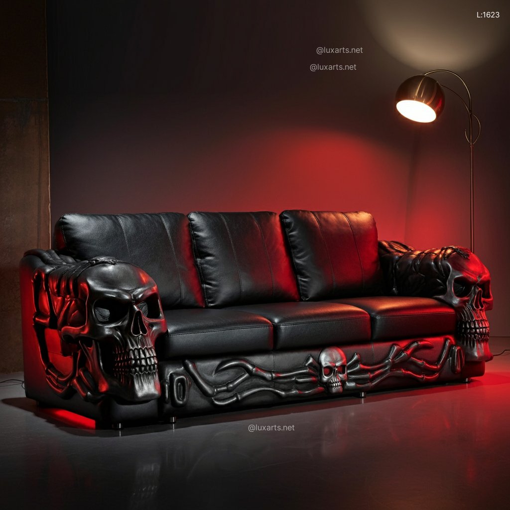 Skull Sofa: Creative & Unique Gothic Furniture for Edgy Living Spaces skull sofa 7