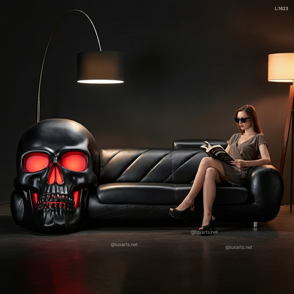 Skull Sofa: Creative & Unique Gothic Furniture for Edgy Living Spaces skull sofa 9