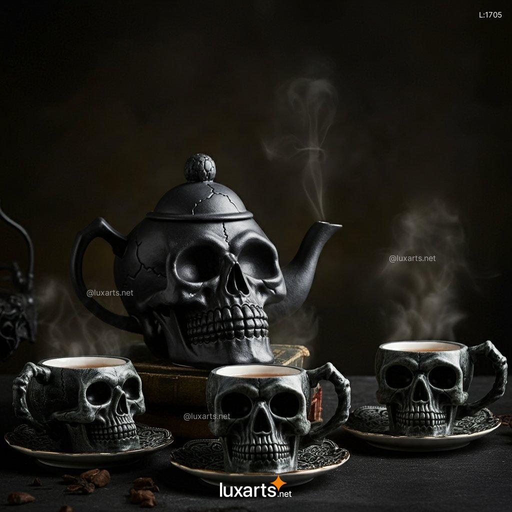 Skull Tea Set: Creative & Unique Skull-Shaped Teaware for the Bold skull tea set 1