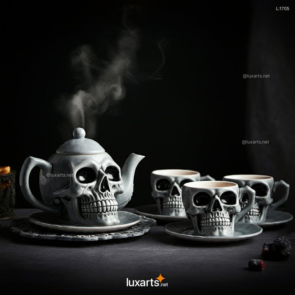 Skull Tea Set: Creative & Unique Skull-Shaped Teaware for the Bold skull tea set 2