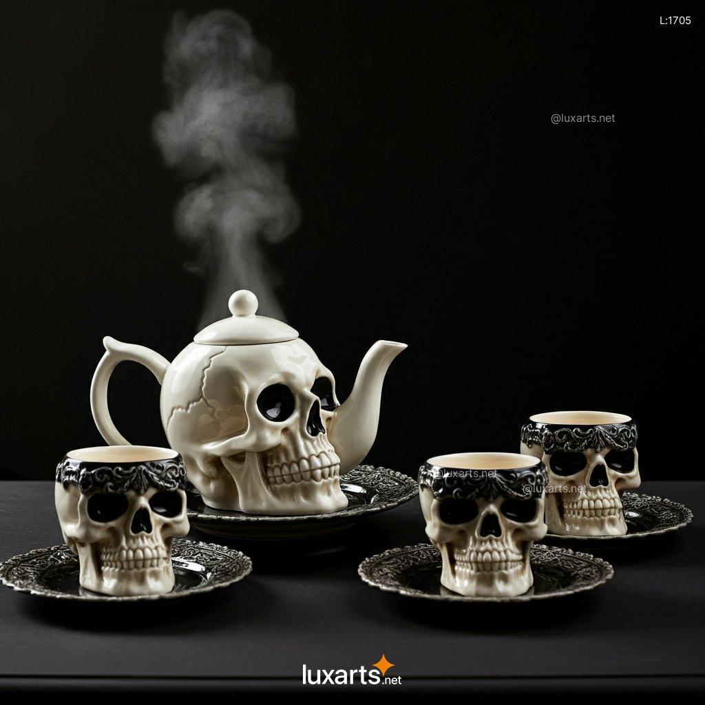 Skull Tea Set: Creative & Unique Skull-Shaped Teaware for the Bold skull tea set 3