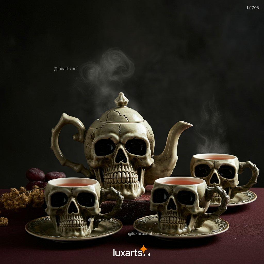 Skull Tea Set: Creative & Unique Skull-Shaped Teaware for the Bold skull tea set 8