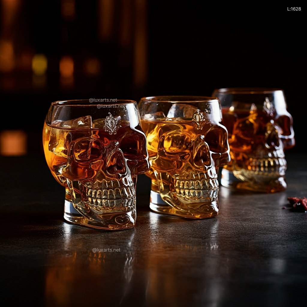 Skull Whiskey Glasses: Dark, Mysterious Crystal Skulls for a Memorable Experience skull whiskey glasses 2