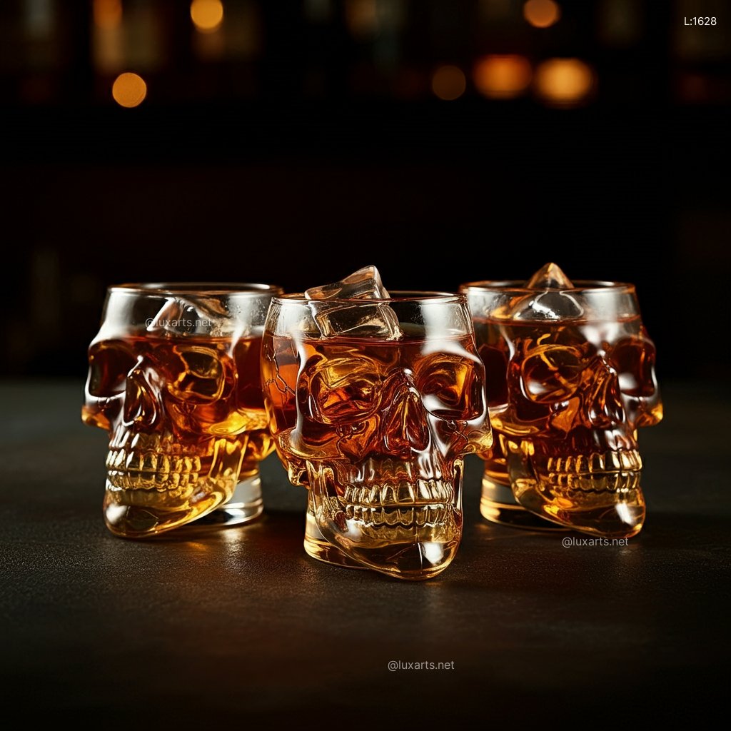 Skull Whiskey Glasses: Dark, Mysterious Crystal Skulls for a Memorable Experience skull whiskey glasses 3