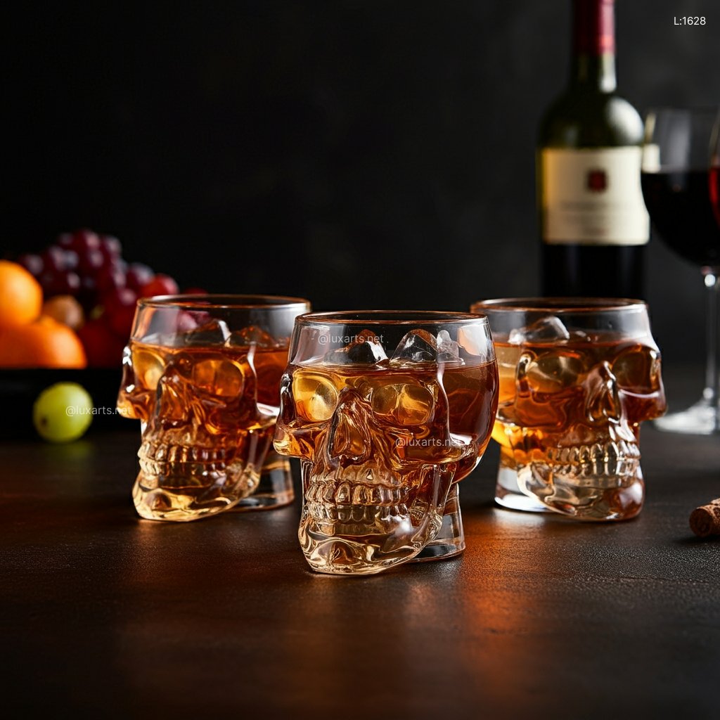 Skull Whiskey Glasses: Dark, Mysterious Crystal Skulls for a Memorable Experience skull whiskey glasses 4