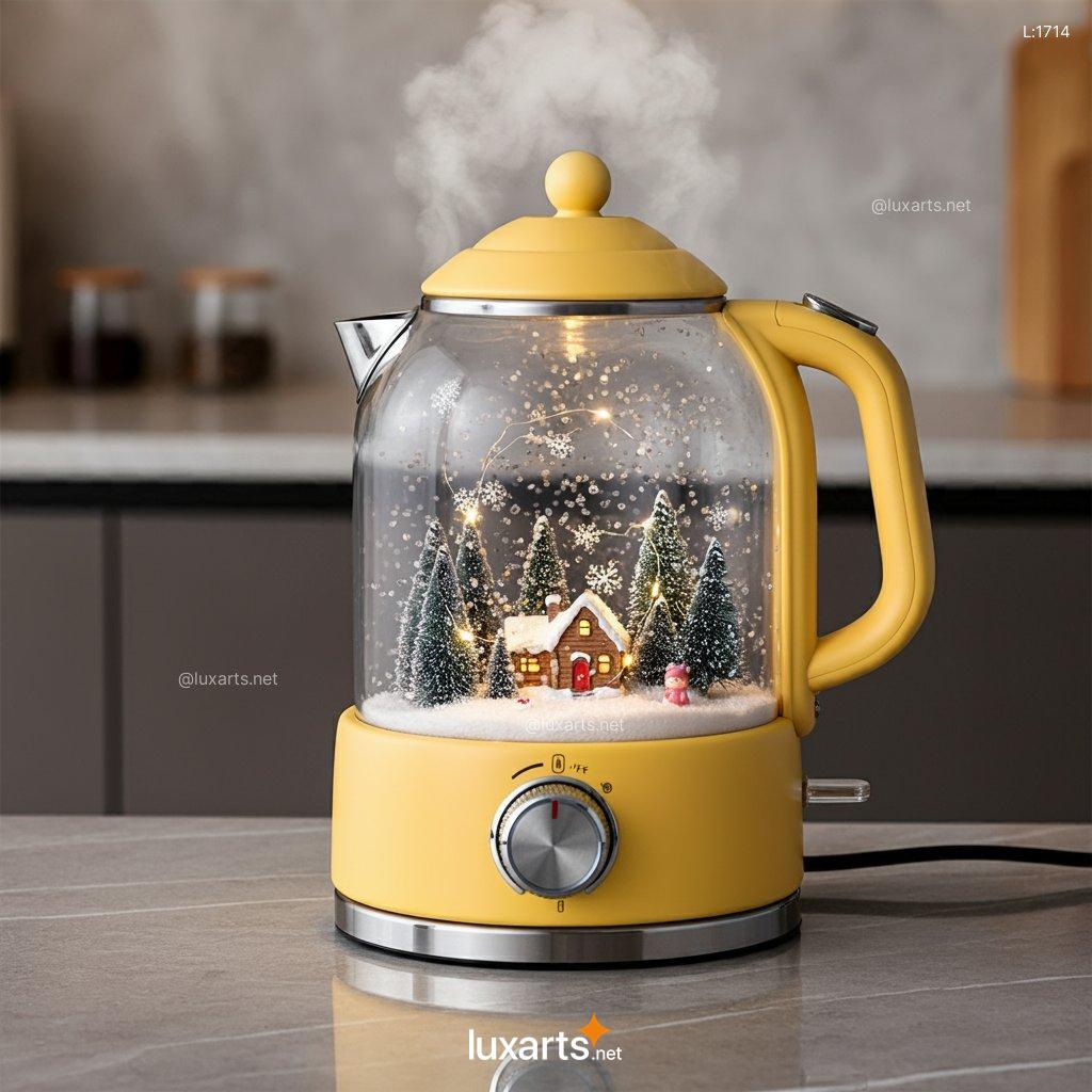 Snow Globe Kettle: Magical Winter Wonderland in Your Kitchen snow globe kettle 7