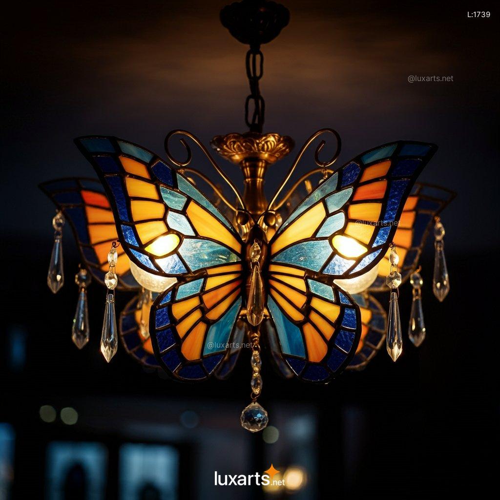 Stained Glass Butterfly Chandelier: Discover Collection of Exquisite Butterfly Chandeliers stained glass butterfly chandelier 2