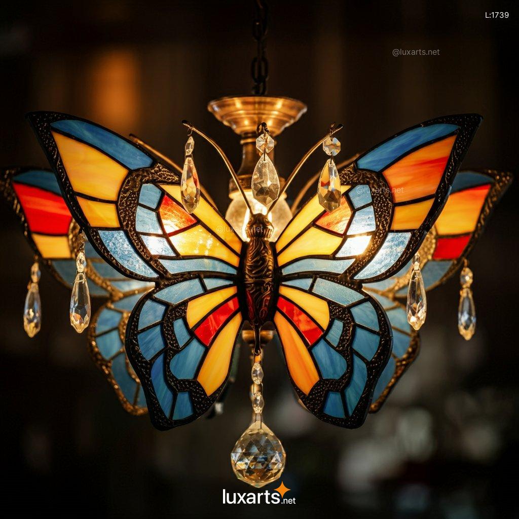 Stained Glass Butterfly Chandelier: Discover Collection of Exquisite Butterfly Chandeliers stained glass butterfly chandelier 4