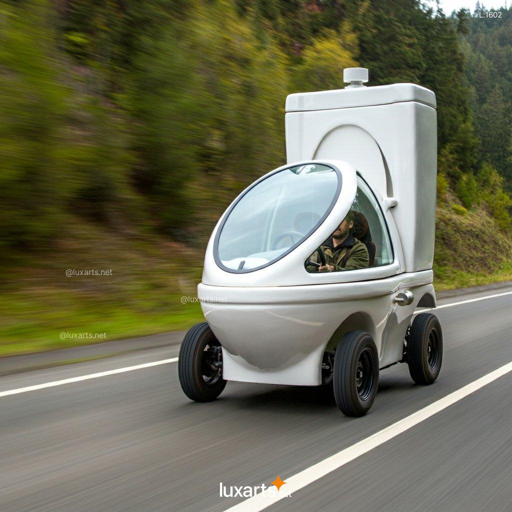 Toilet Shaped Car: So Fresh, So Clean, So... Weird toilet shaped car 1