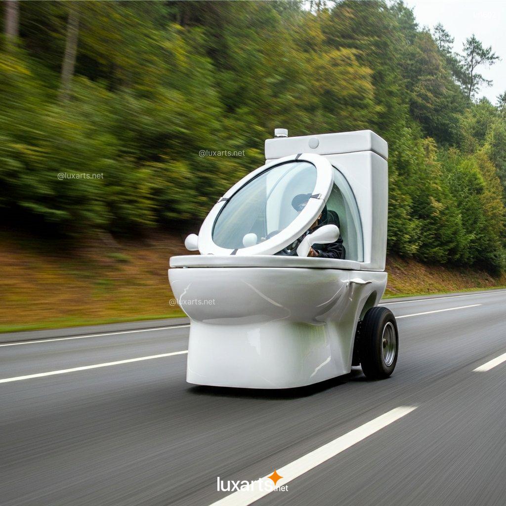 Toilet Shaped Car: So Fresh, So Clean, So... Weird toilet shaped car 7