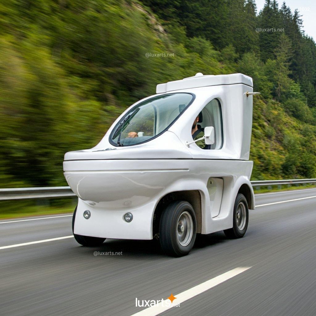 Toilet Shaped Car: So Fresh, So Clean, So... Weird toilet shaped car 8