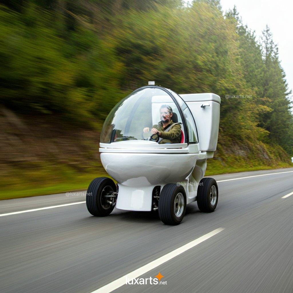 Toilet Shaped Car: So Fresh, So Clean, So... Weird toilet shaped car 9